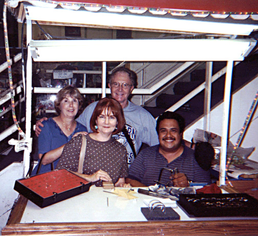 Sandy, Chuck, Barbara, & our Kobbe Kid ring maker